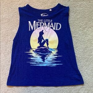 Disney The Little Mermaid Royal Blue Sleeveless Top